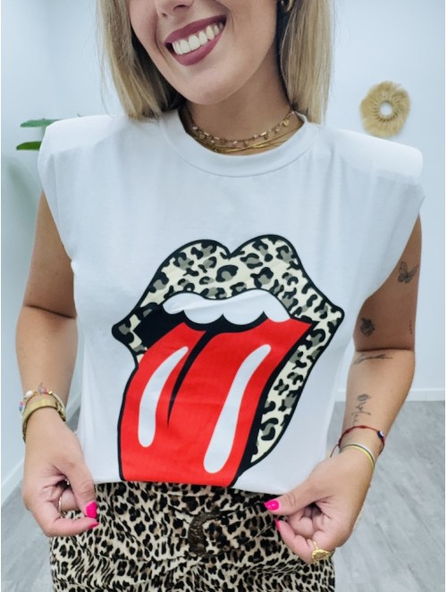 5171 Camiseta Lengua print