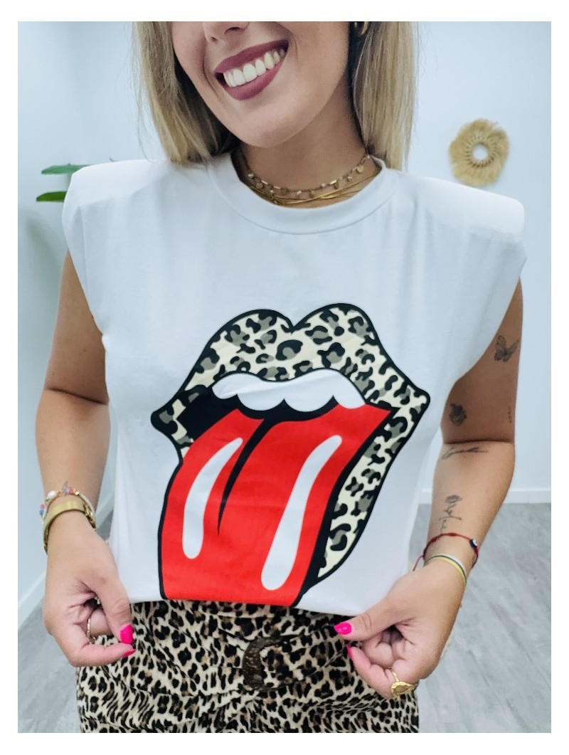 5171 Camiseta Lengua print