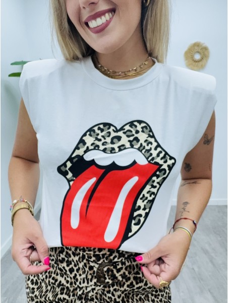 5171 Camiseta Lengua print