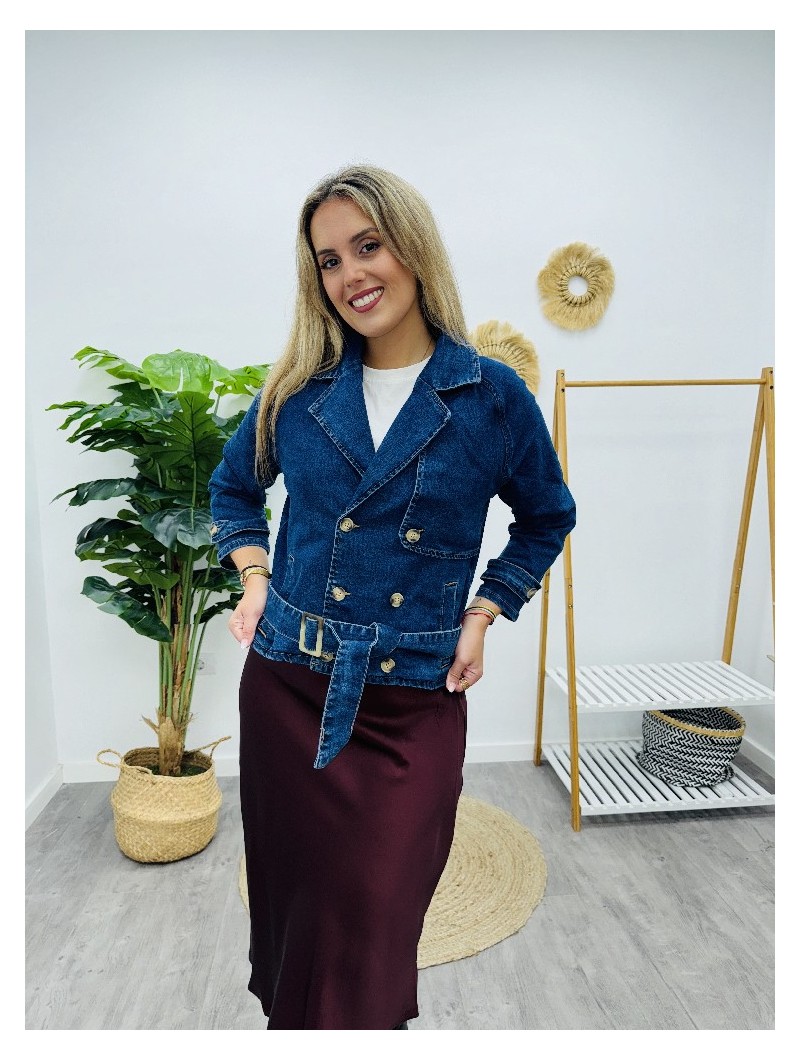 5264 Chaqueta denim Botones