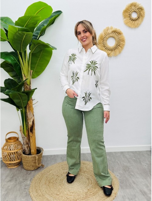 5636 Pantalon Green Btonos Jeans