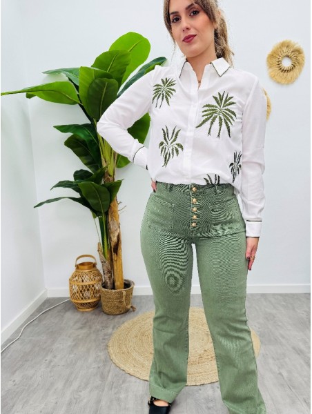 5637 Pantalon Green Btonos Jeans