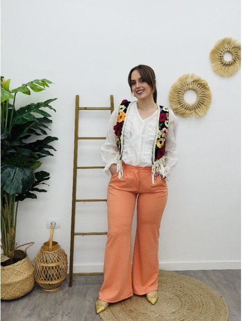6807 Pantalón Cleo Naranja