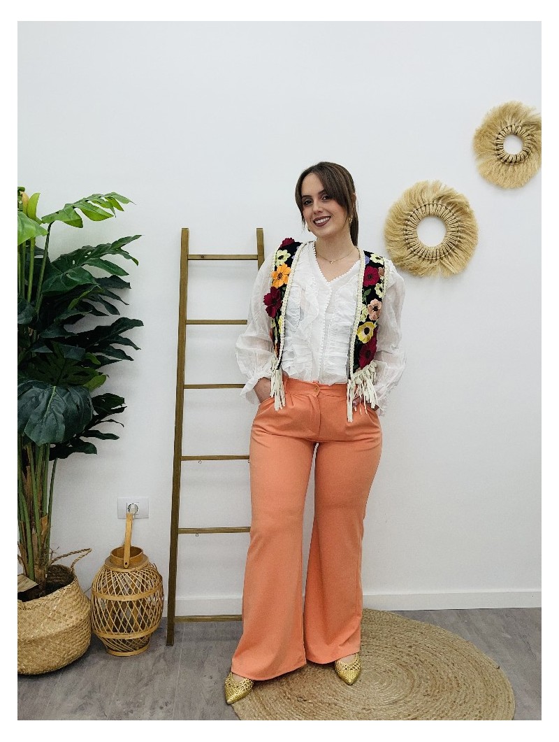 6807 Pantalón Cleo Naranja
