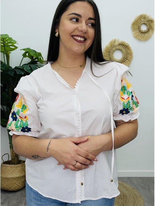 6813 Camisa Luisa manga