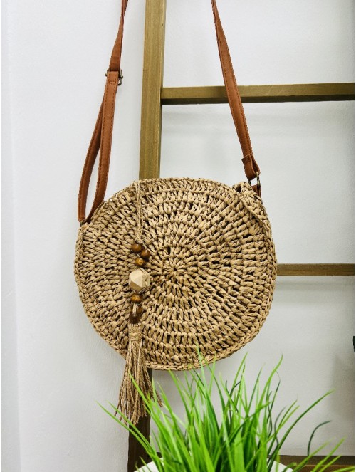 6939 Bolso Canela Rafia