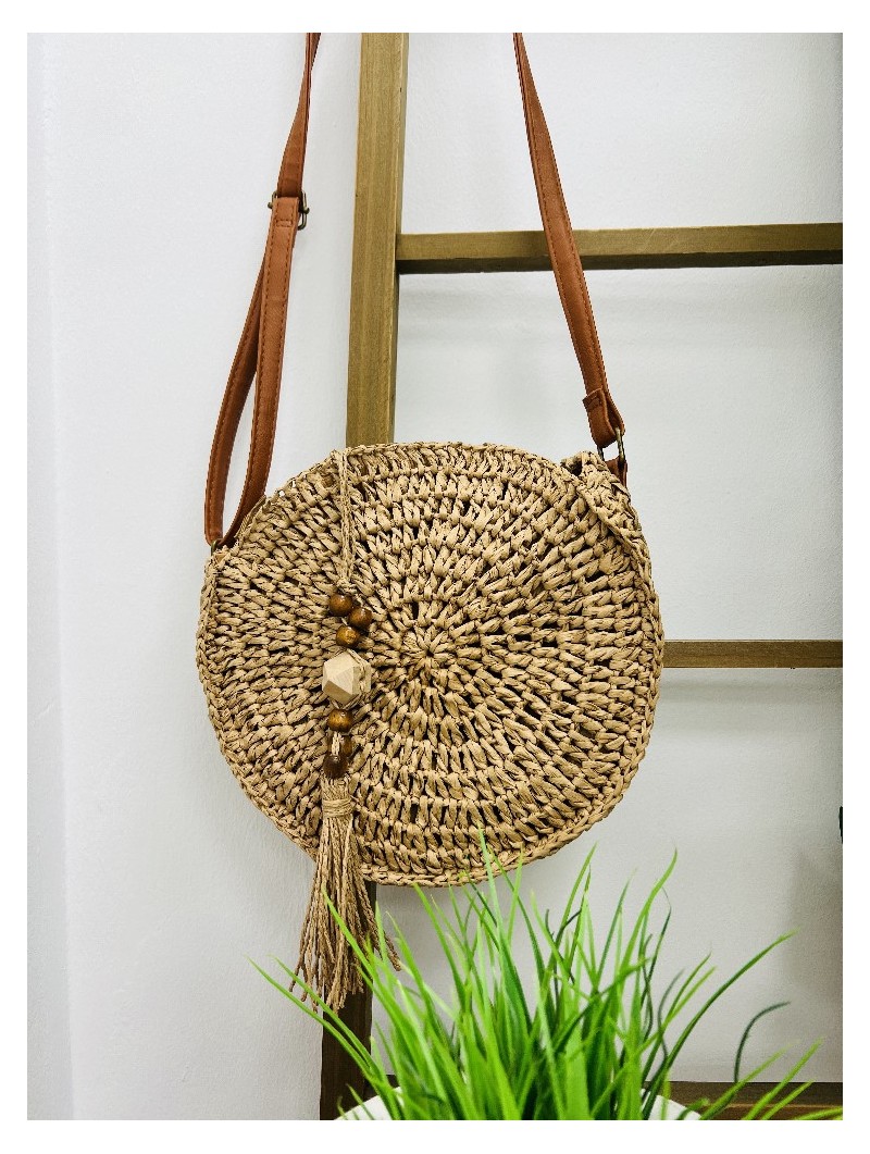 6939 Bolso Canela Rafia