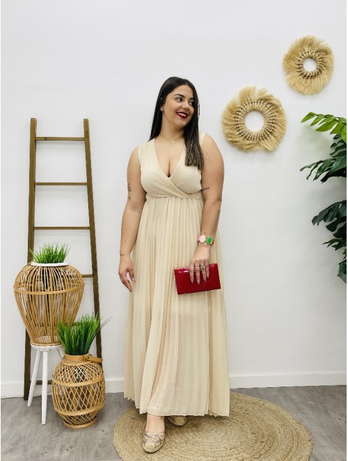 6951 Vestido Plisado Zana