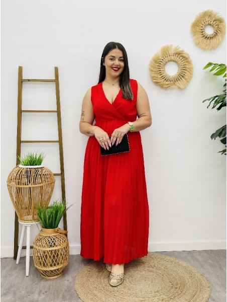 6952 Vestido Plisado Zana