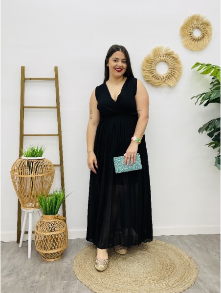 6953 Vestido Plisado Zana