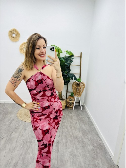 6958 Vestido Tull Halter
