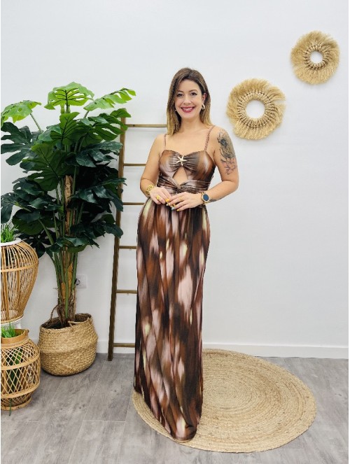 7009 Vestido Nudo Estrellan
