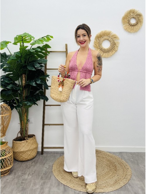 7019 Top Crocher Pink