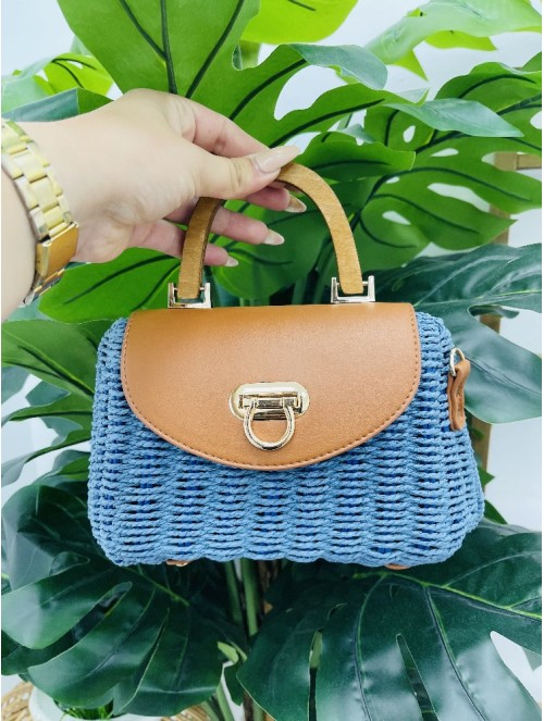 7031 Bolso Globo Rafia