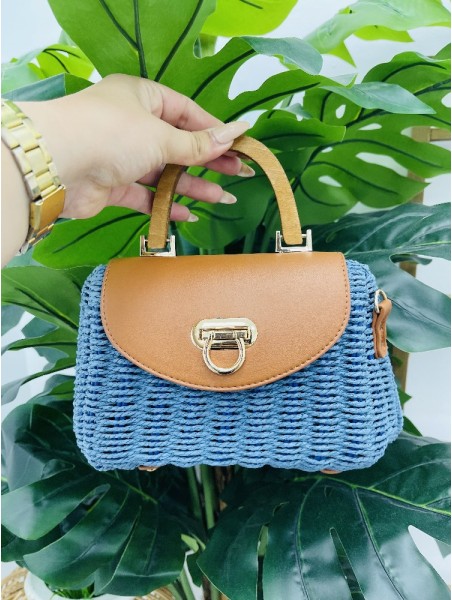7031 Bolso Globo Rafia