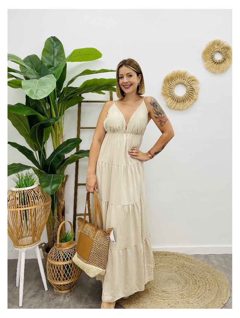 7197 Vestido Mae Beige