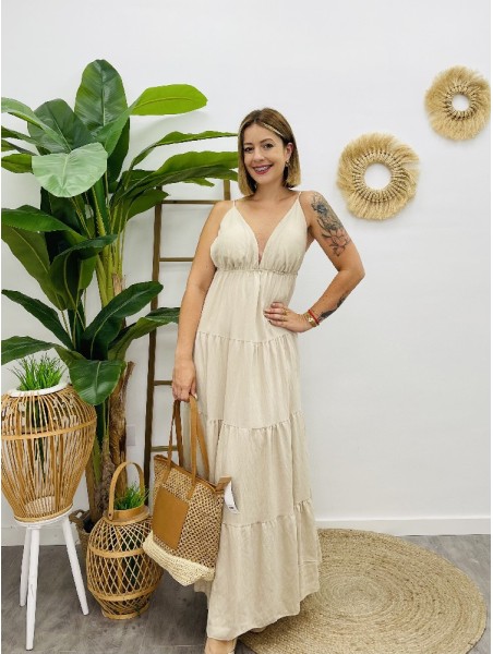 7197 Vestido Mae Beige