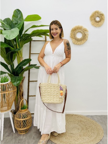 7200 Vestido mae Blanco