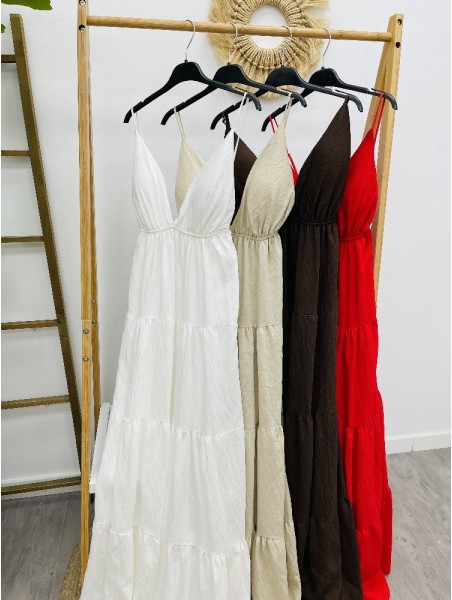 7201 Vestido mae Blanco