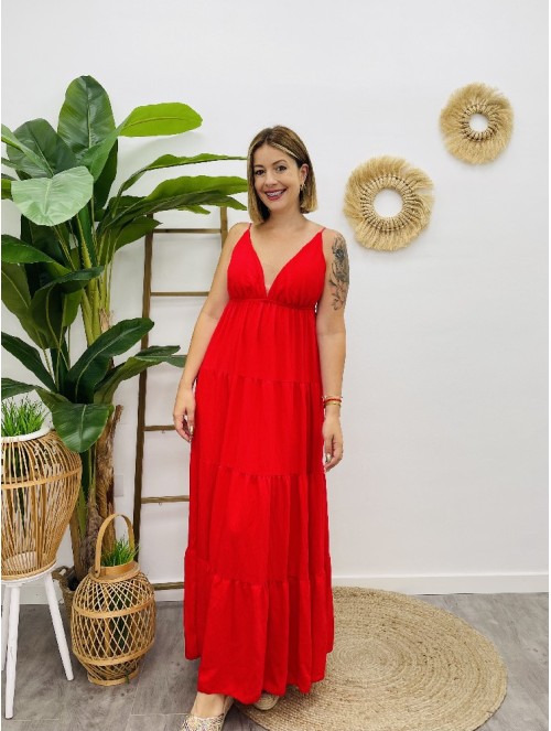 7202 Vestido Mae Rojo