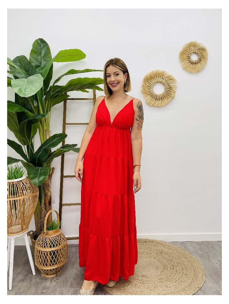 7202 Vestido Mae Rojo