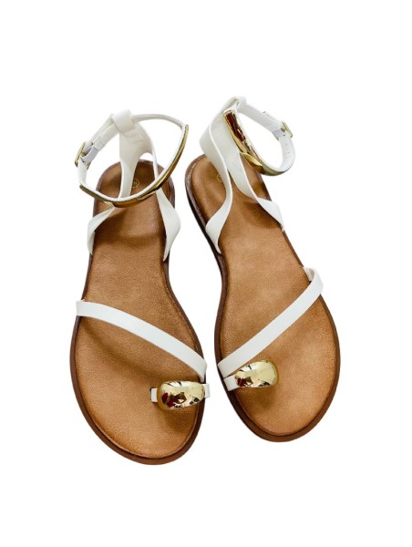 7204 Sandalias All Blancas