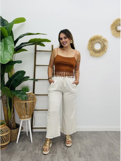 7277 Pantalon Lino Demi