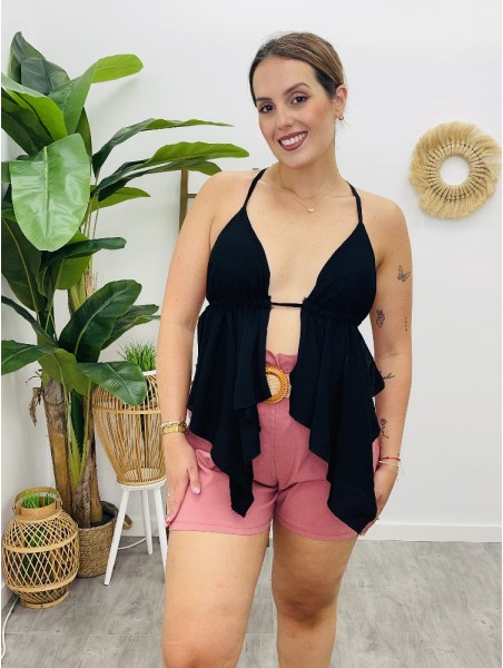 7287 Top Murcielago Negro