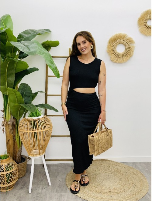 7383 Vestido Pomli Negro