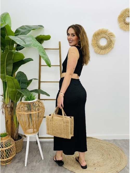 7388 Vestido Pomli Negro