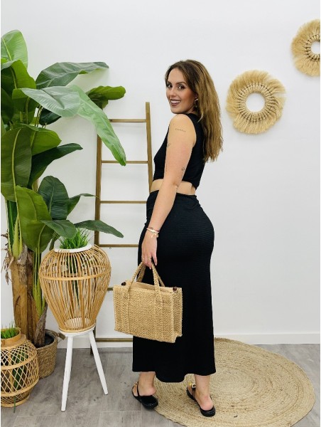 7388 Vestido Pomli Negro