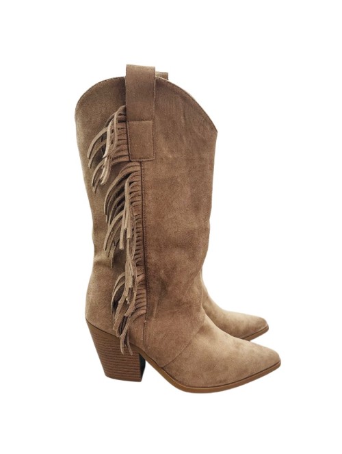 7487 Bota Cowboy Antelina Flecos
