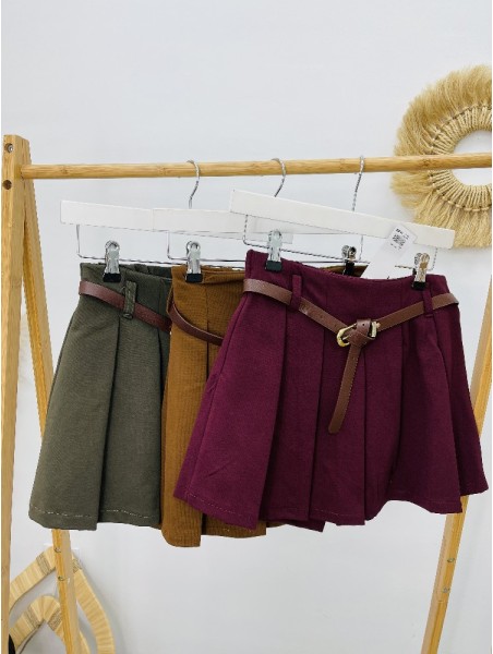 7505 Falda Pantalon Plis