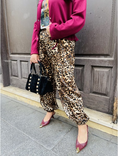 7595 Pantalon Bombacho Print