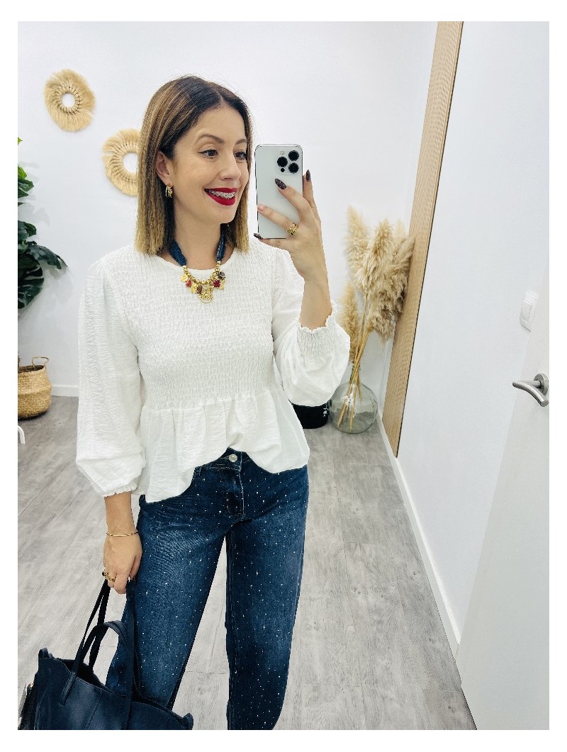 7689 Blusa Habe Blanca 7689 Blusa Habe Blanca