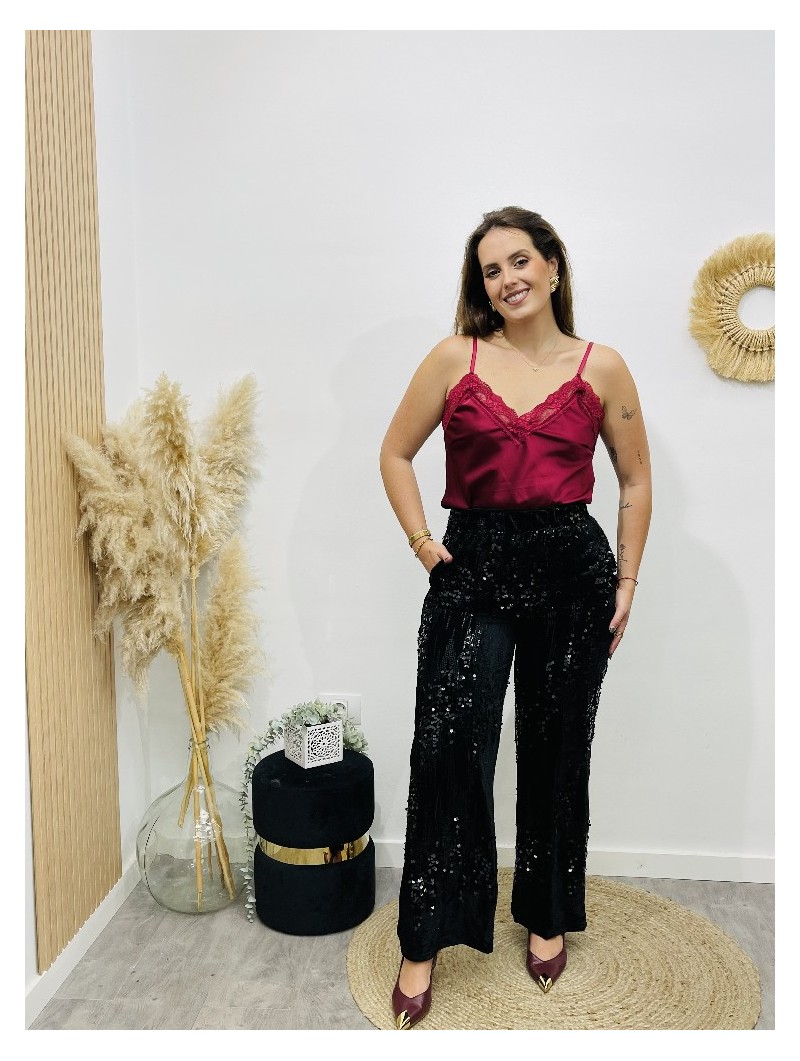 7737 Pantalon Axel Lentejuelas