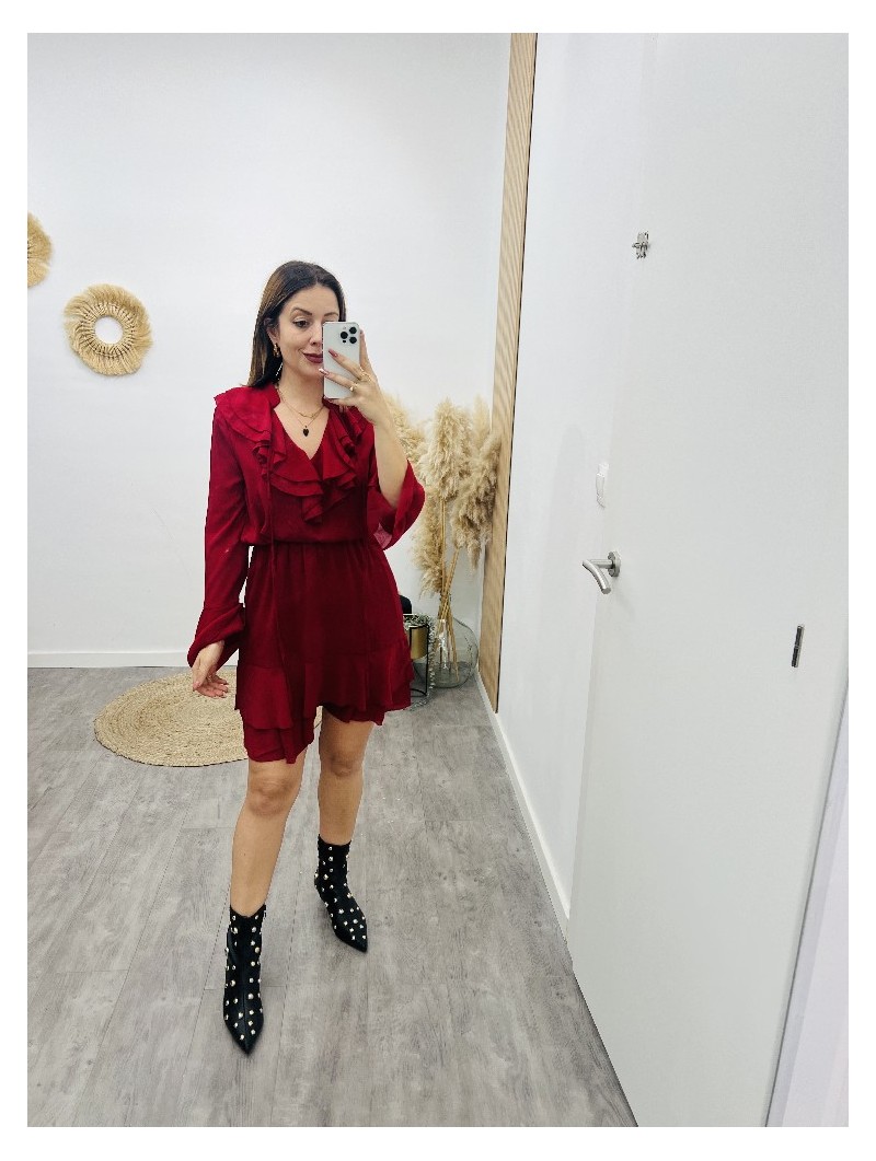 7876 Vestido Serena Rojo