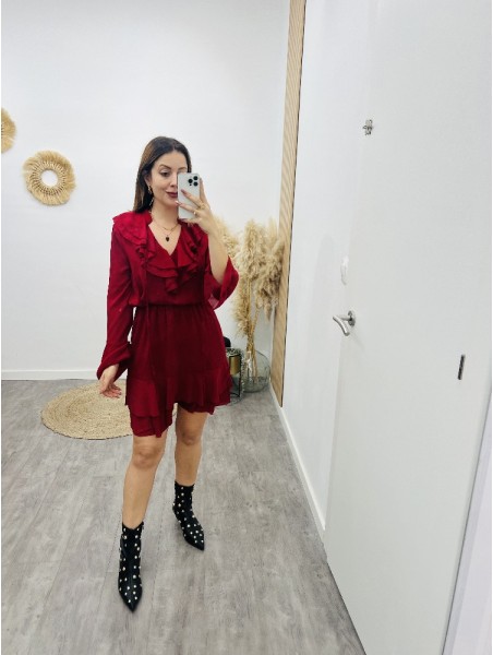 7876 Vestido Serena Rojo