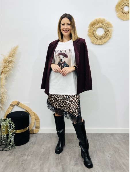 7884 Falda Lencera Print