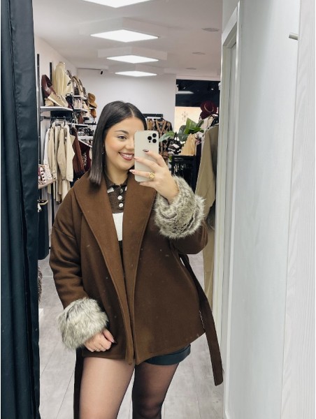 7962 Abrigo Tenia Paño