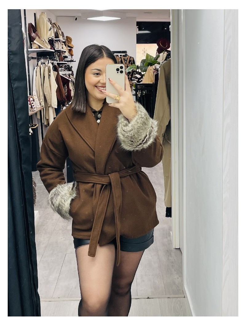 7963 Abrigo Tenia Paño