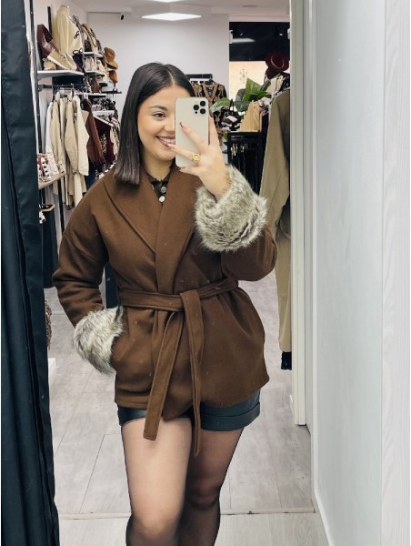 7963 Abrigo Tenia Paño