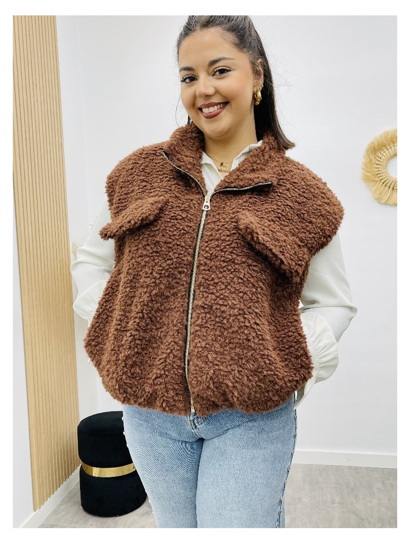 8047 Chaleco borreguito