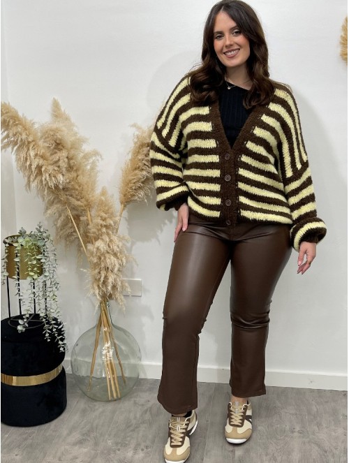 8094 Pantalon Polipiel Chocolate