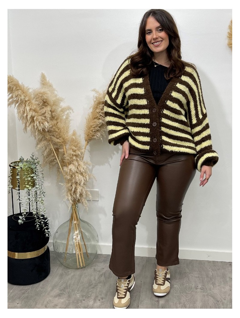 8094 Pantalon Polipiel Chocolate