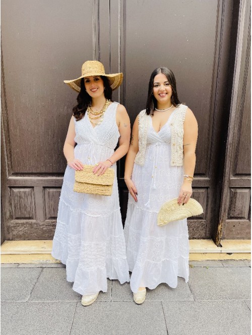 8105 Vestido Logia Blanco