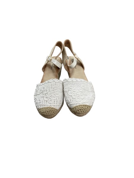 8111 Sandalia Rafia Blanco