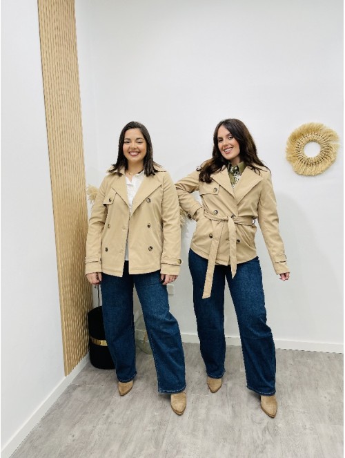 8132 Gabardina corta Mix