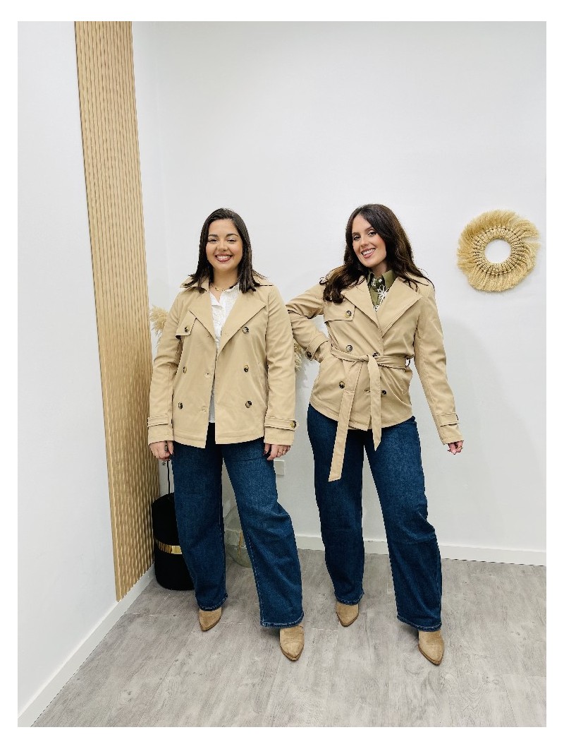 8132 Gabardina corta Mix