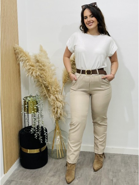 8136 Pantalon Zami Beige
